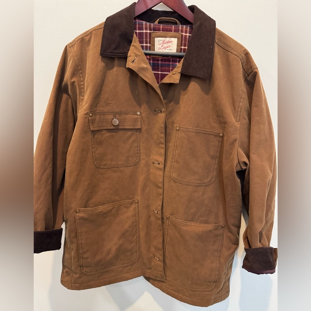 Marine Layer Riley Waxed Barn Jacket size medium sold out! - Picture 8 of 11